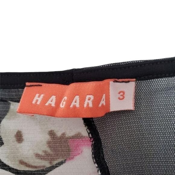 Hagara Sheer Floral Short Sleeve Cover Up - Picture 8 of 9